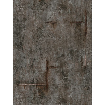 Tapet stil industrial maro