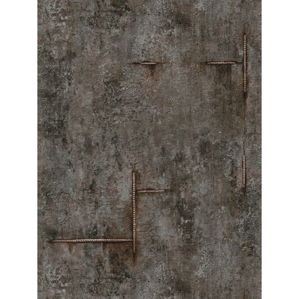 Tapet stil industrial maro