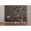 Tapet stil industrial maro