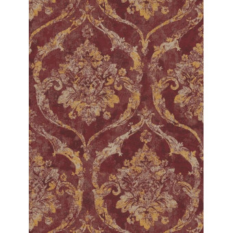 Tapet baroc texturat rosu