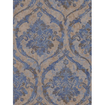 Tapet baroc texturat albastru