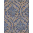 Tapet baroc texturat albastru