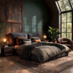 Tapet baroc texturat verde