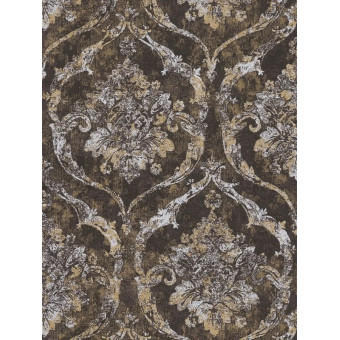 Tapet baroc texturat negru