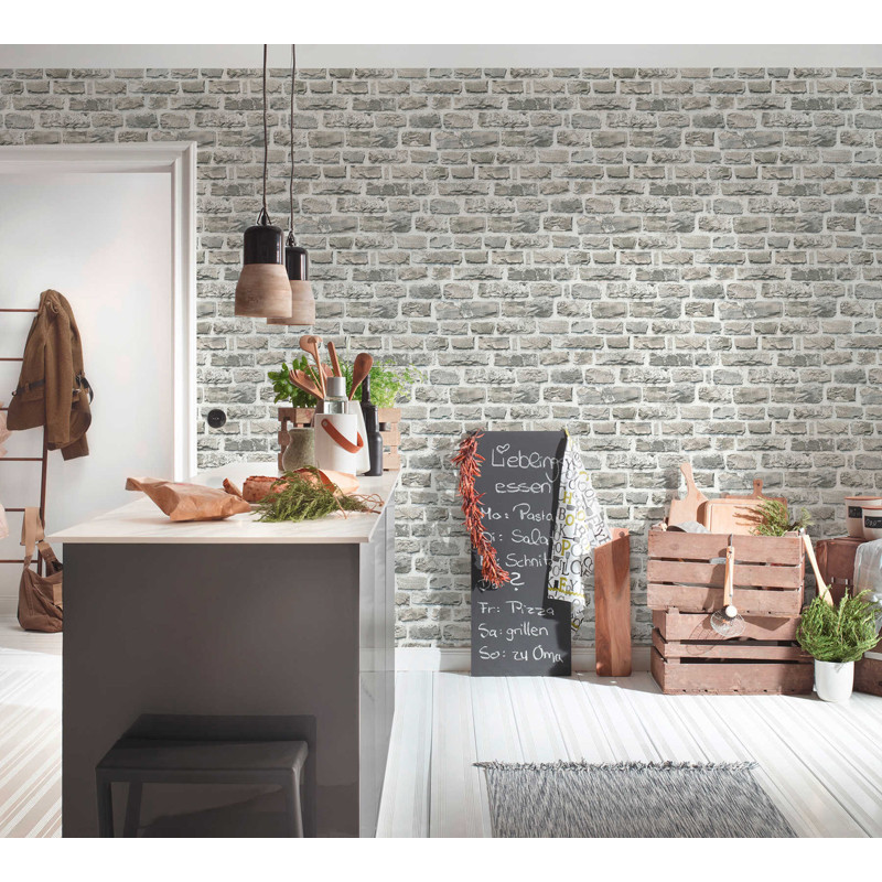 tapet-tip-caramida-gri-bej-elements-decorare