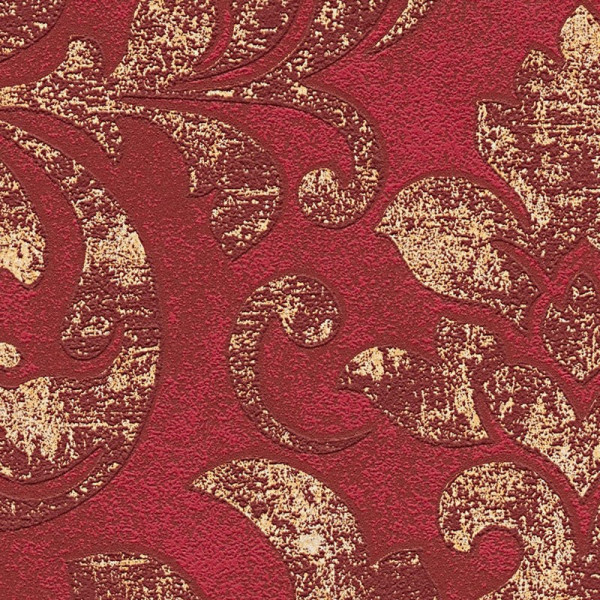tapet-dormitoare-baroc-rosu-detaliu