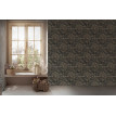 tapet-baroc-imitatie-textil-negru-ambient