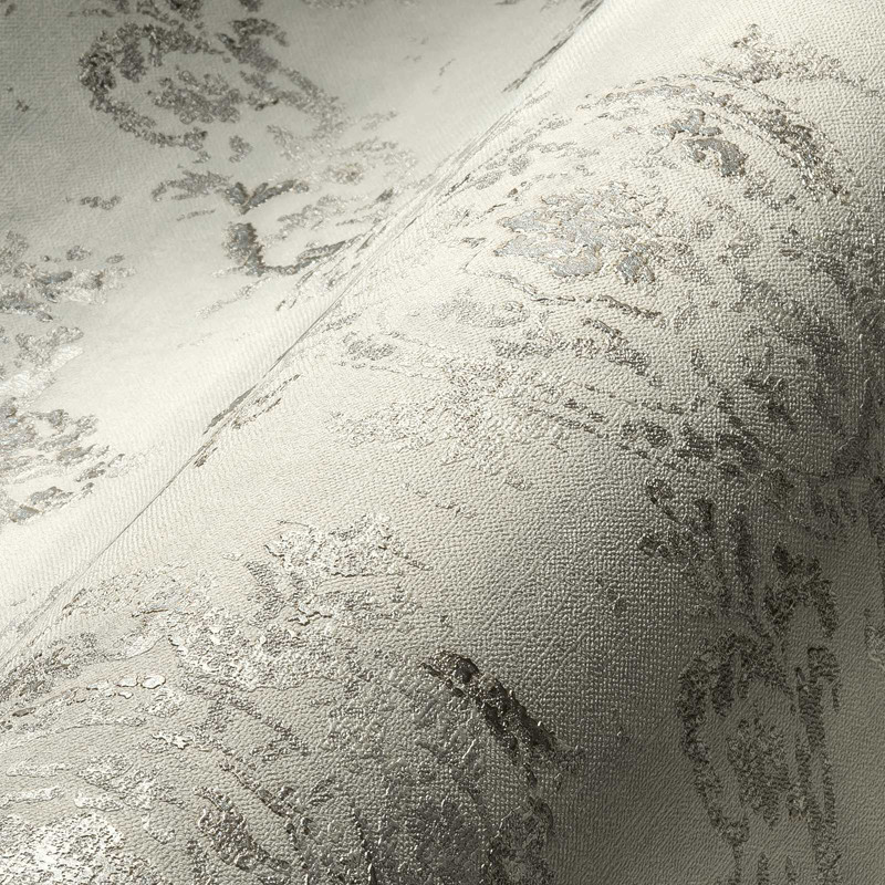 tapet-baroc-imitatie-textil-crem-detaliu
