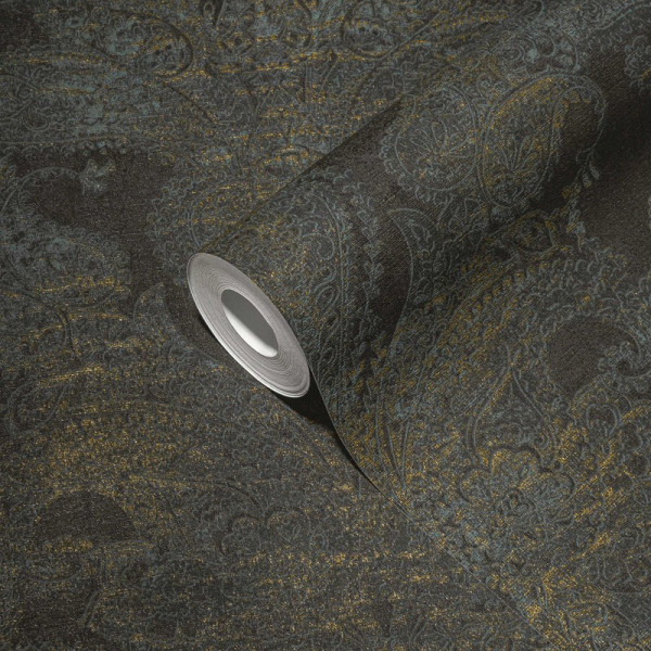 tapet-baroc-negru-detaliu