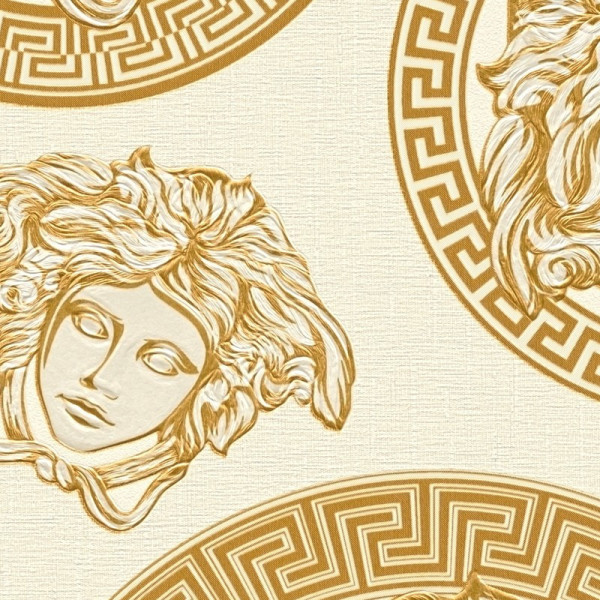 tapet-medusa-crem-versace-detaliu