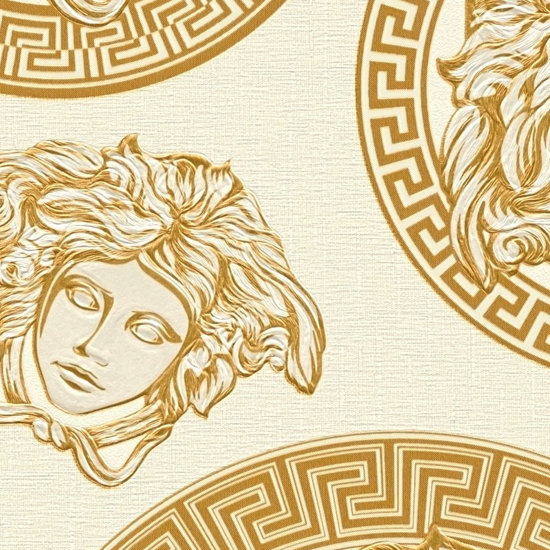 tapet-medusa-crem-versace-detaliu