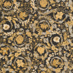 Tapet lux Versace baroc negru-auriu