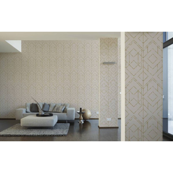 tapet-geometric-ava-bej-ambient
