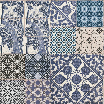 Tapet patchwork Faianta...