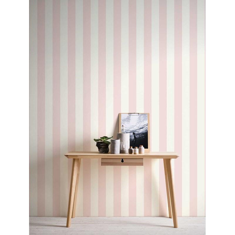 tapet-cu-dungi-roz-trendwall-ambient