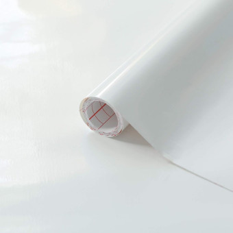 Autocolant alb lucios RAL 9016