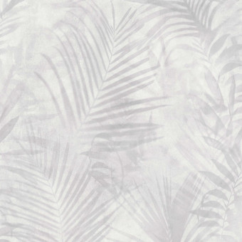 Tapet gri cu frunze tropicale