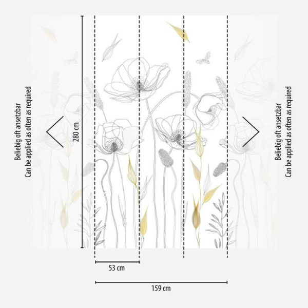 fototapet-floral-maci-alb-negru-dimensiuni