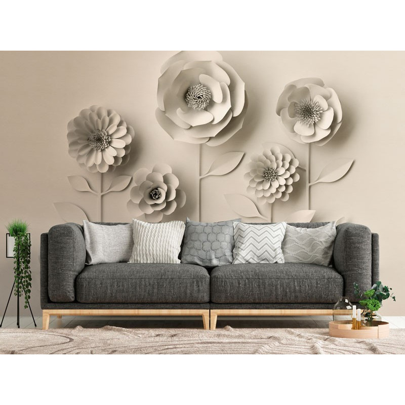fototapet-3d-floral-bej-ambient