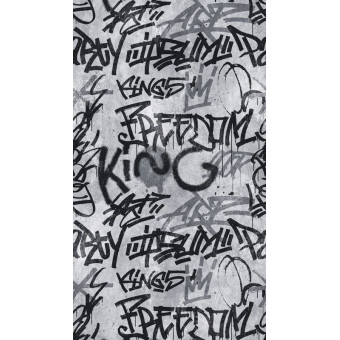 Fototapet Graffiti alb negru