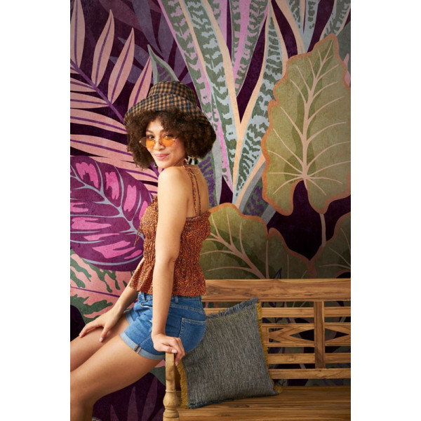 fototapet-eclectic-cu-model-vegetal-ambient