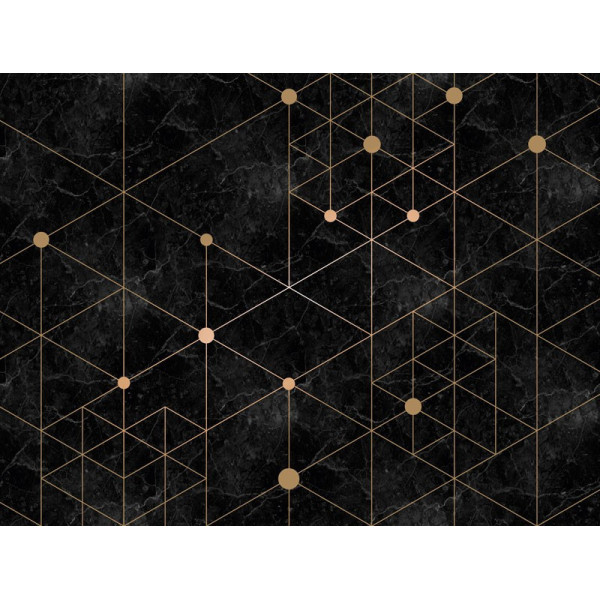 Fototapet Art Deco - Marmura neagra